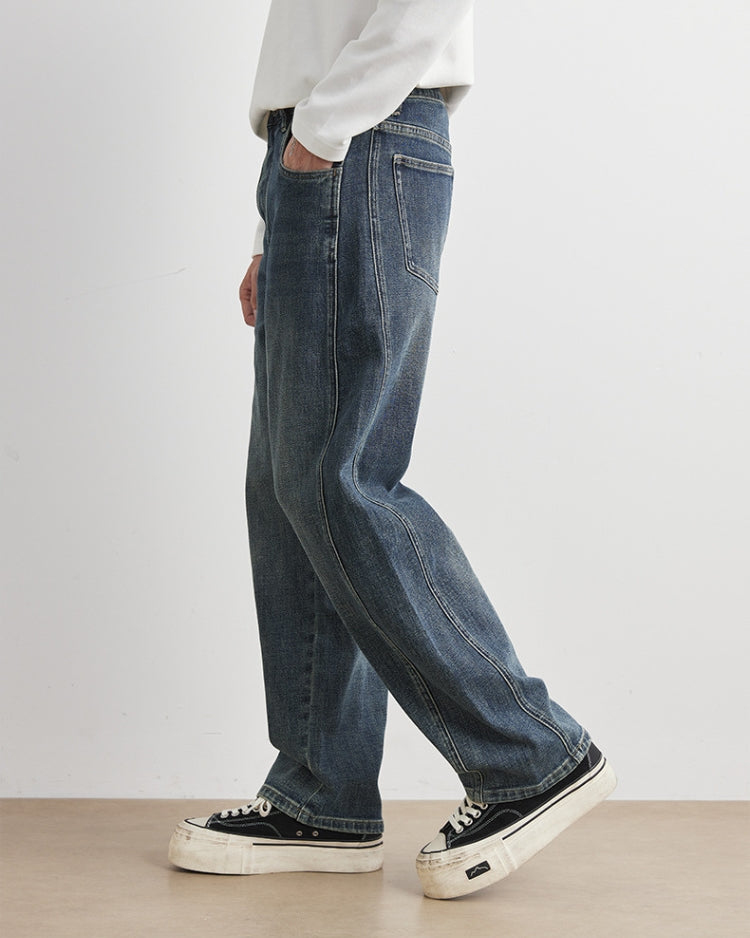 Stora, avslappnade vintage-jeans med raka ben