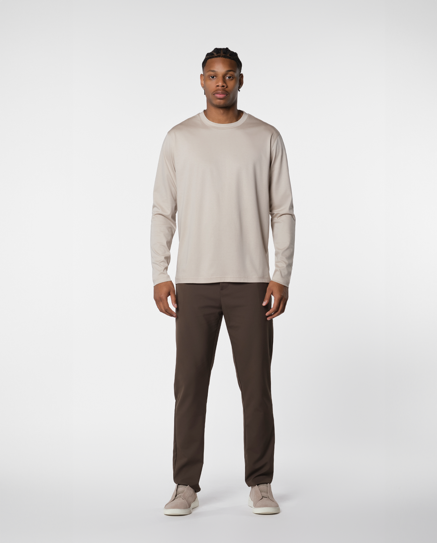 LYXIG L/S T-SHIRT - BEIGE