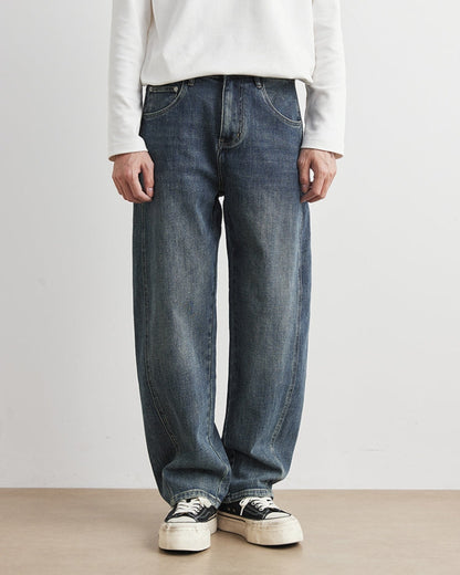 Stora, avslappnade vintage-jeans med raka ben