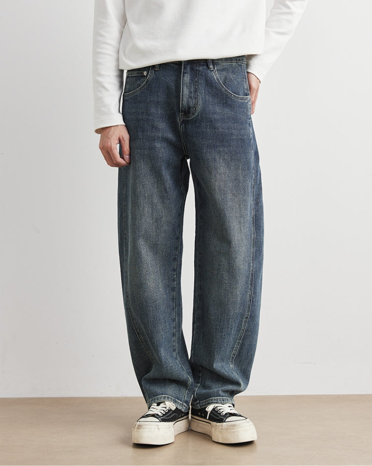 Stora, avslappnade vintage-jeans med raka ben