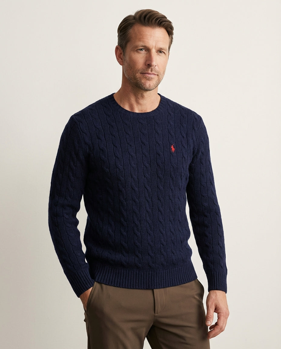 Ralph Lauren Cable-Knit Crew-Neck