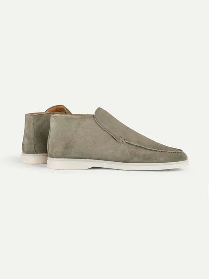 Pistagegrön city-loafer