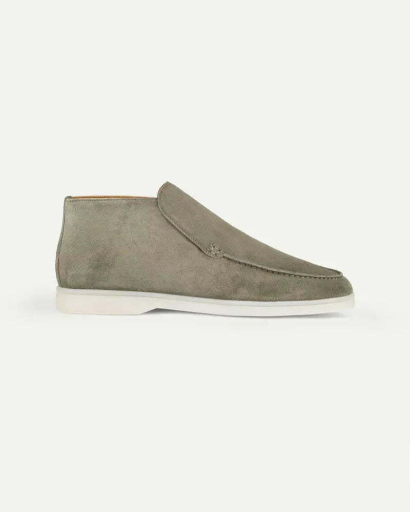 Pistagegrön city-loafer