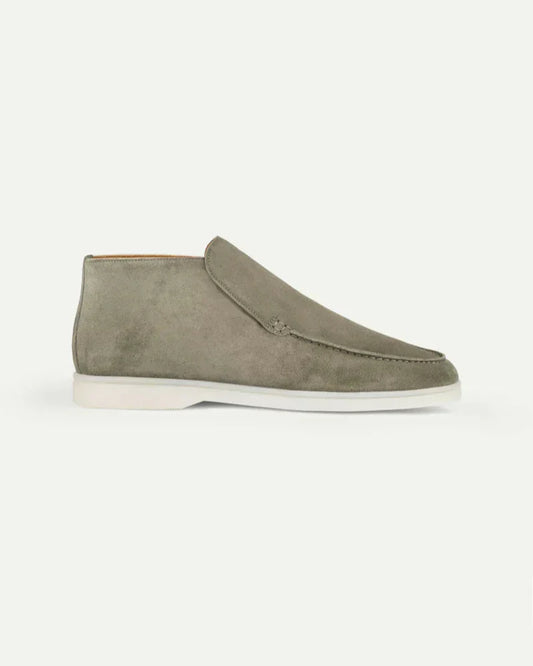 Pistagegrön city-loafer