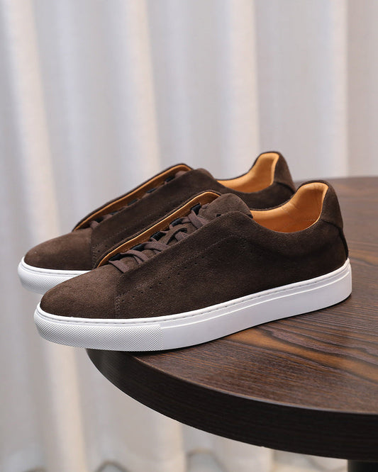 Softey Suede Low Sneakers - brun