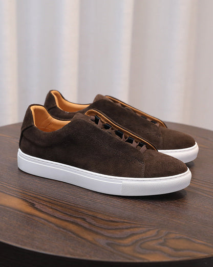 Softey Suede Low Sneakers - brun