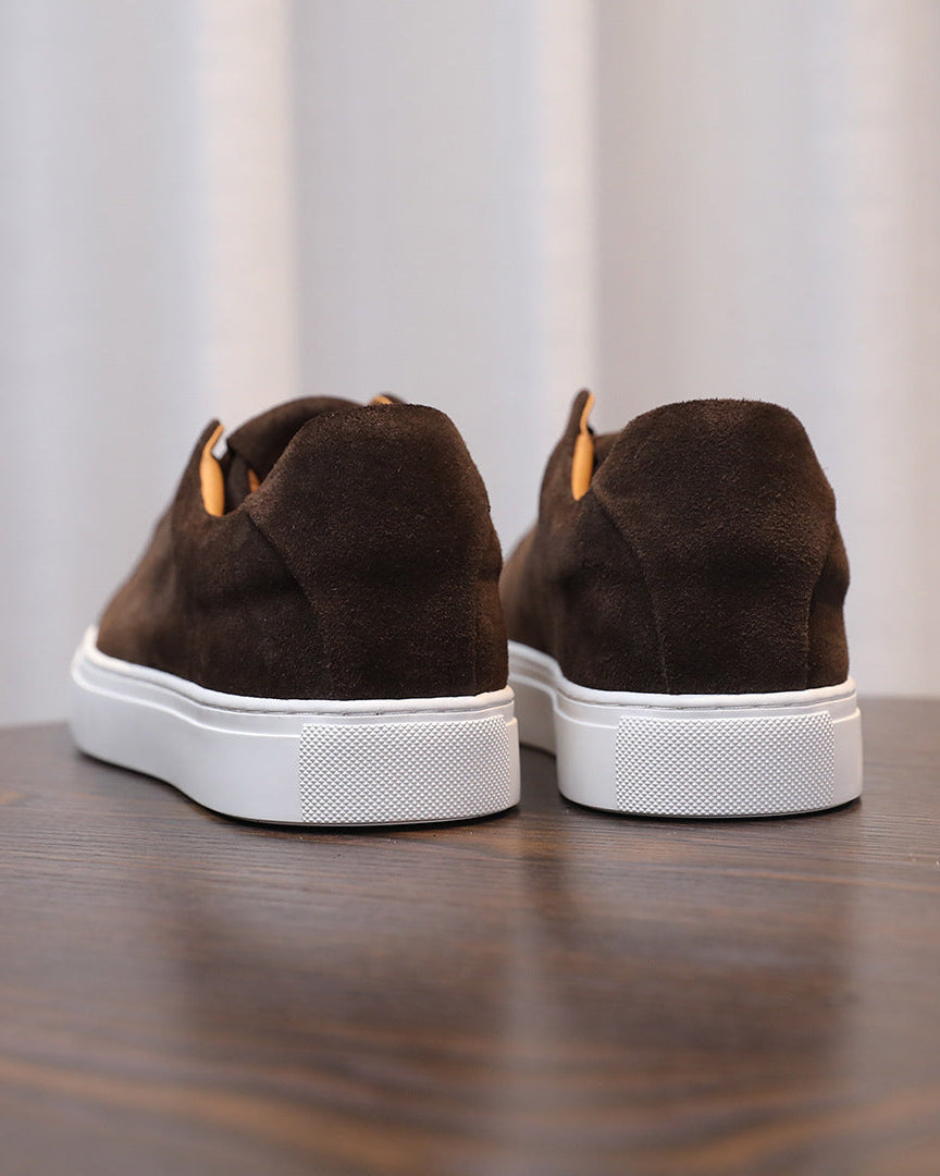 Softey Suede Low Sneakers - brun