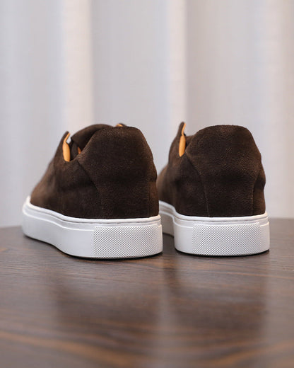 Softey Suede Low Sneakers - brun
