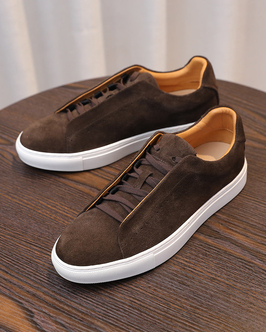 Softey Suede Low Sneakers - brun