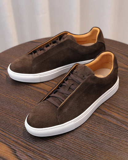 Softey Suede Low Sneakers - brun