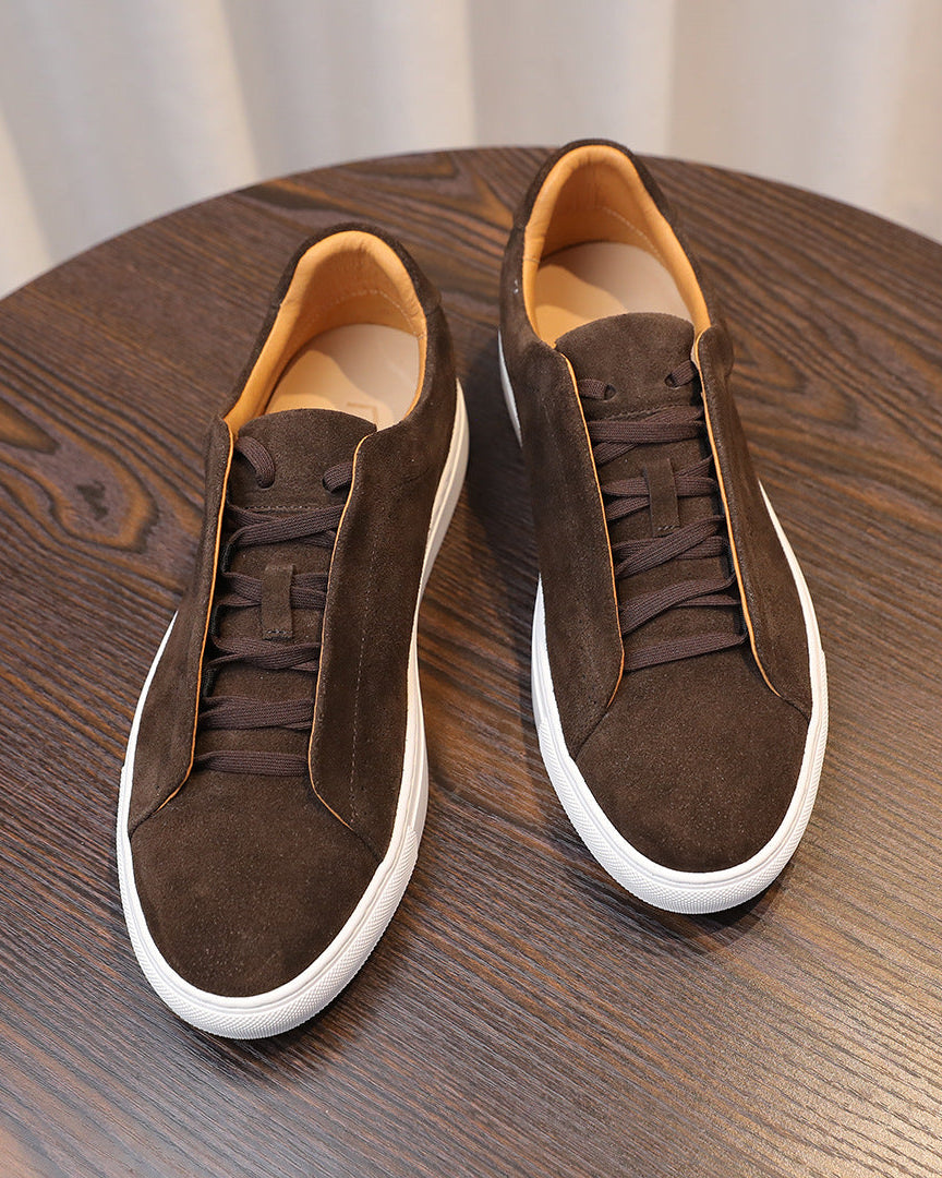 Softey Suede Low Sneakers - brun