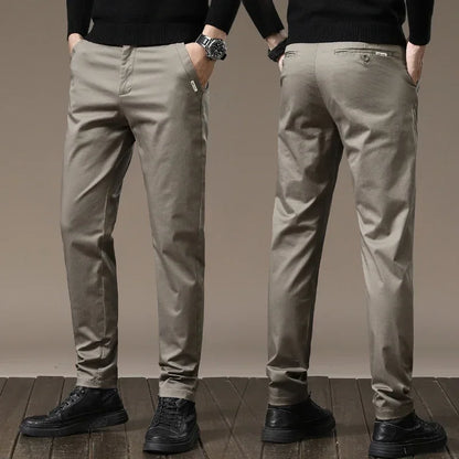 Pure Cotton Slim Fit Byxor