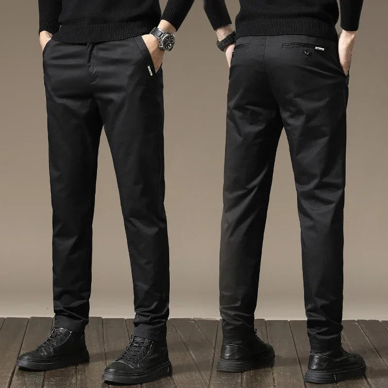 Pure Cotton Slim Fit Byxor