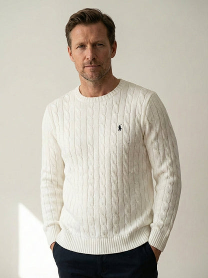 Ralph Lauren Cable-Knit Crew-Neck