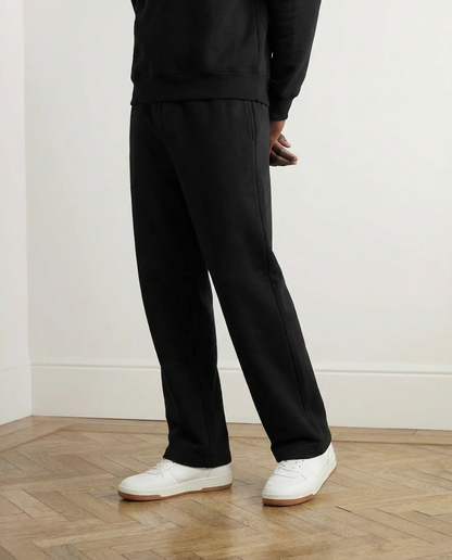2-delat set med lös passform, huvtröja och joggingbyxor - Svart