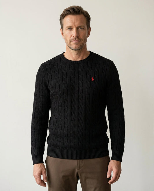 Ralph Lauren Cable-Knit Crew-Neck
