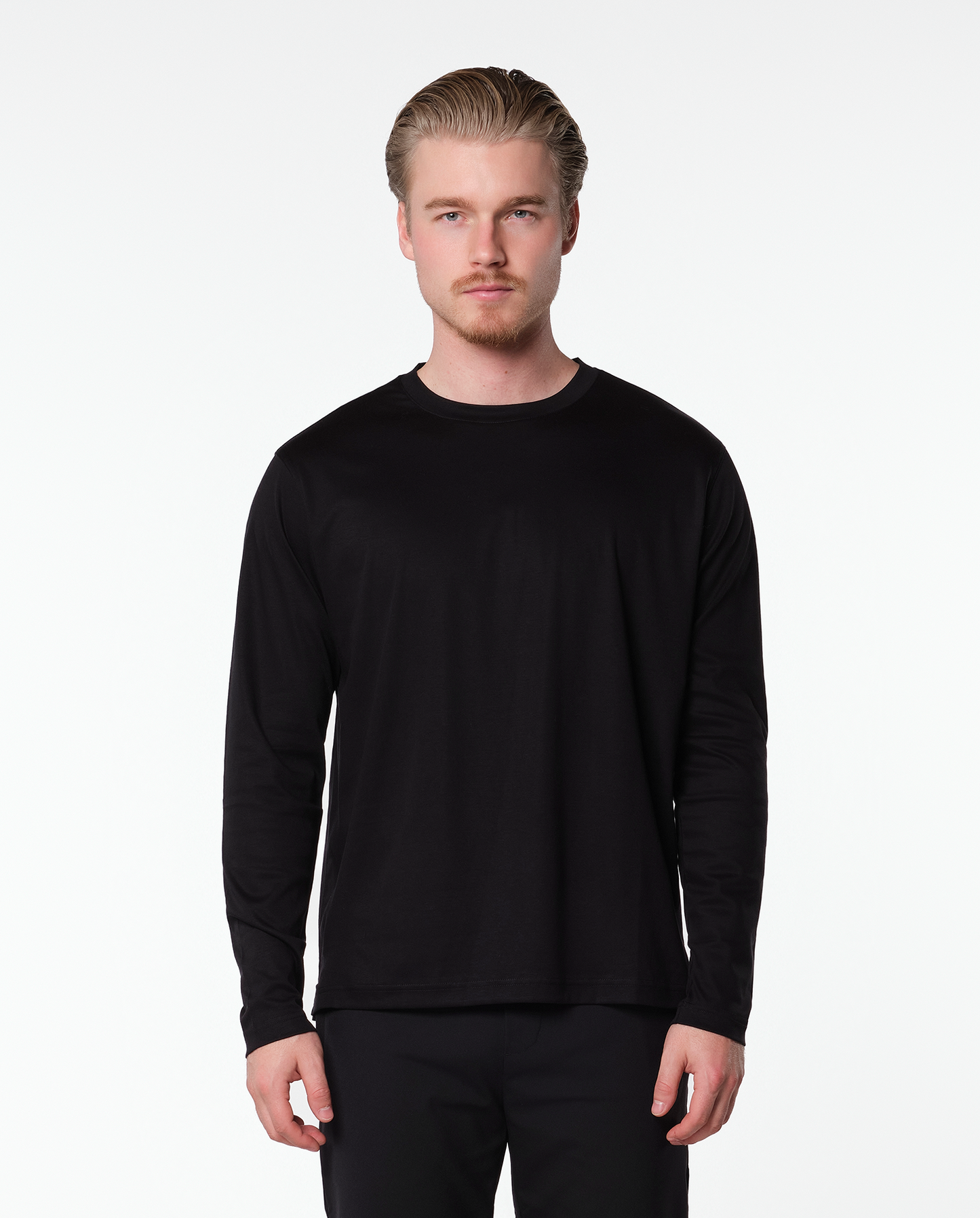 LYXIG L/S T-SHIRT - SVART
