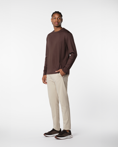 LYXIG L/S T-SHIRT - BRUN