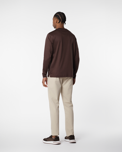 LYXIG L/S T-SHIRT - BRUN
