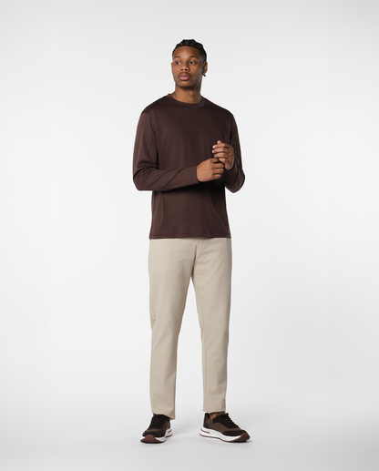 LYXIG L/S T-SHIRT - BRUN