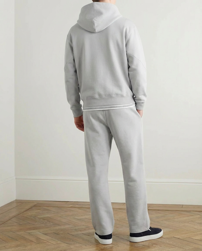 2-delat set med lös passform, huvtröja och joggingbyxor - Grå