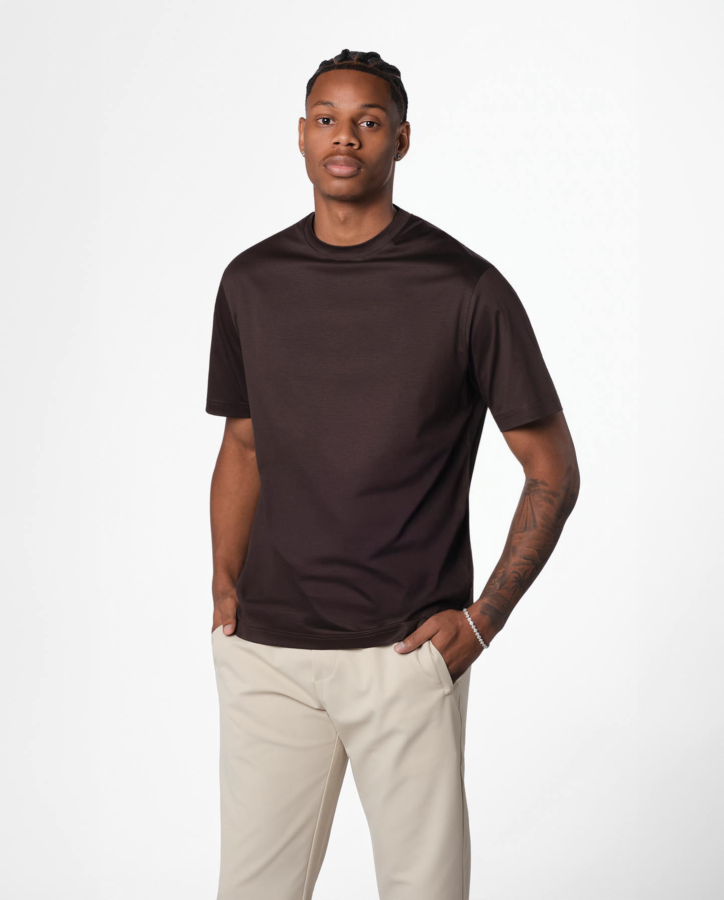 LYXIG T-SHIRT - BRUN
