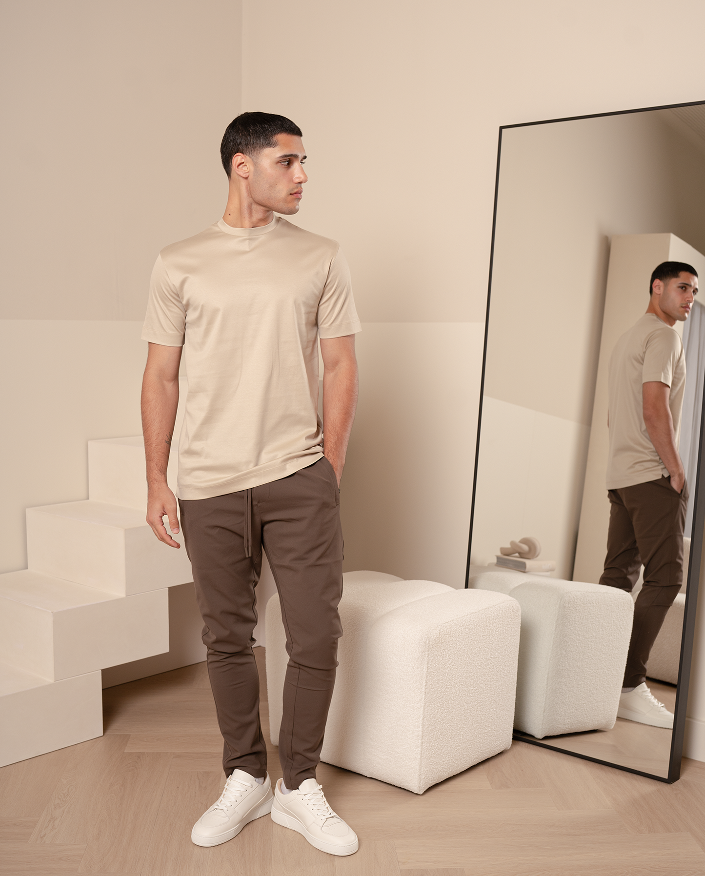 LYXIG T-SHIRT - BEIGE