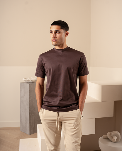 LYXIG T-SHIRT - BRUN