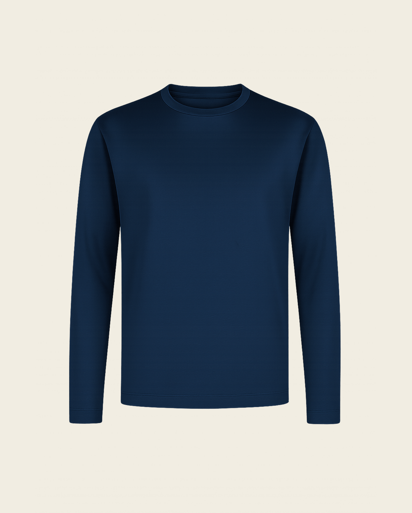 LYXIG L/S T-SHIRT - MARINBLÅ
