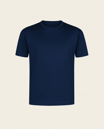 LYXIG T-SHIRT - MARINBLÅ